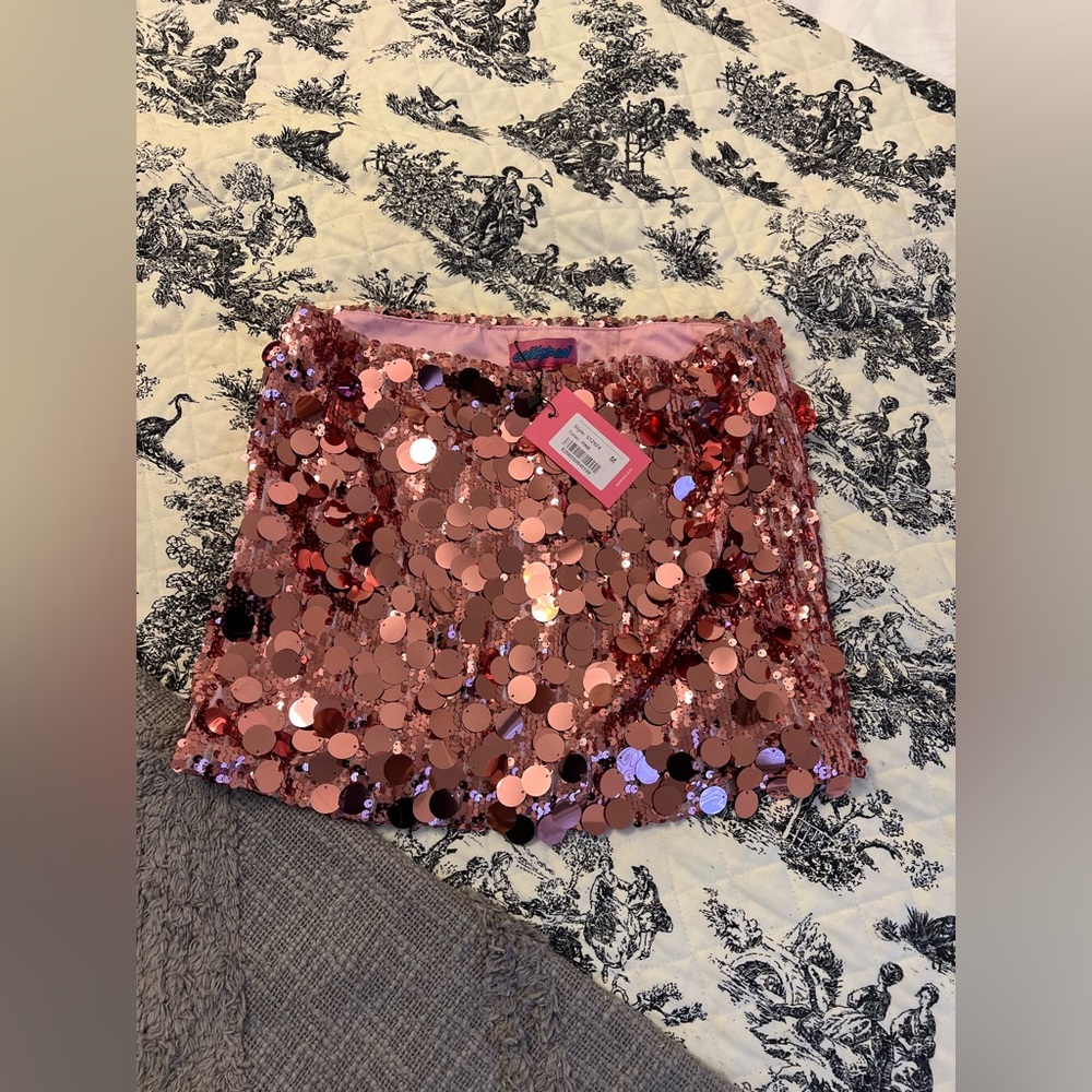 Sequin mini skirt